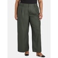 thumbnail image 1 of Terra & Sky Women's Plus Size Wide Leg Pants, 30" Inseam, Sizes 0X-5X, 1 of 5