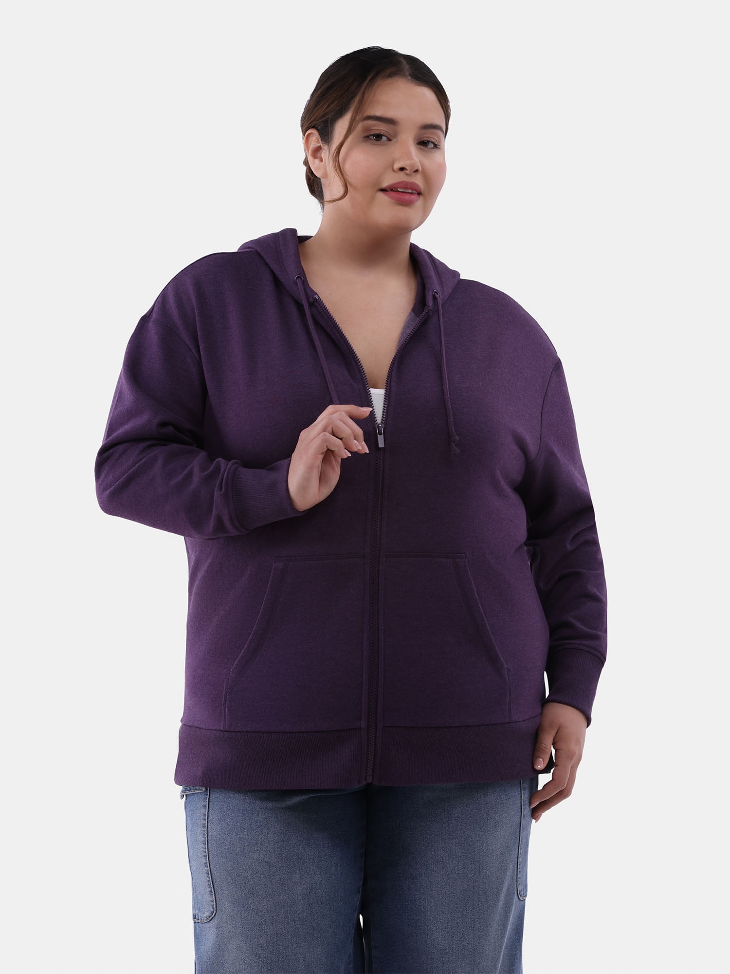 Floerns Womens Plus Size Color Block Long Sleeve Zip Italy