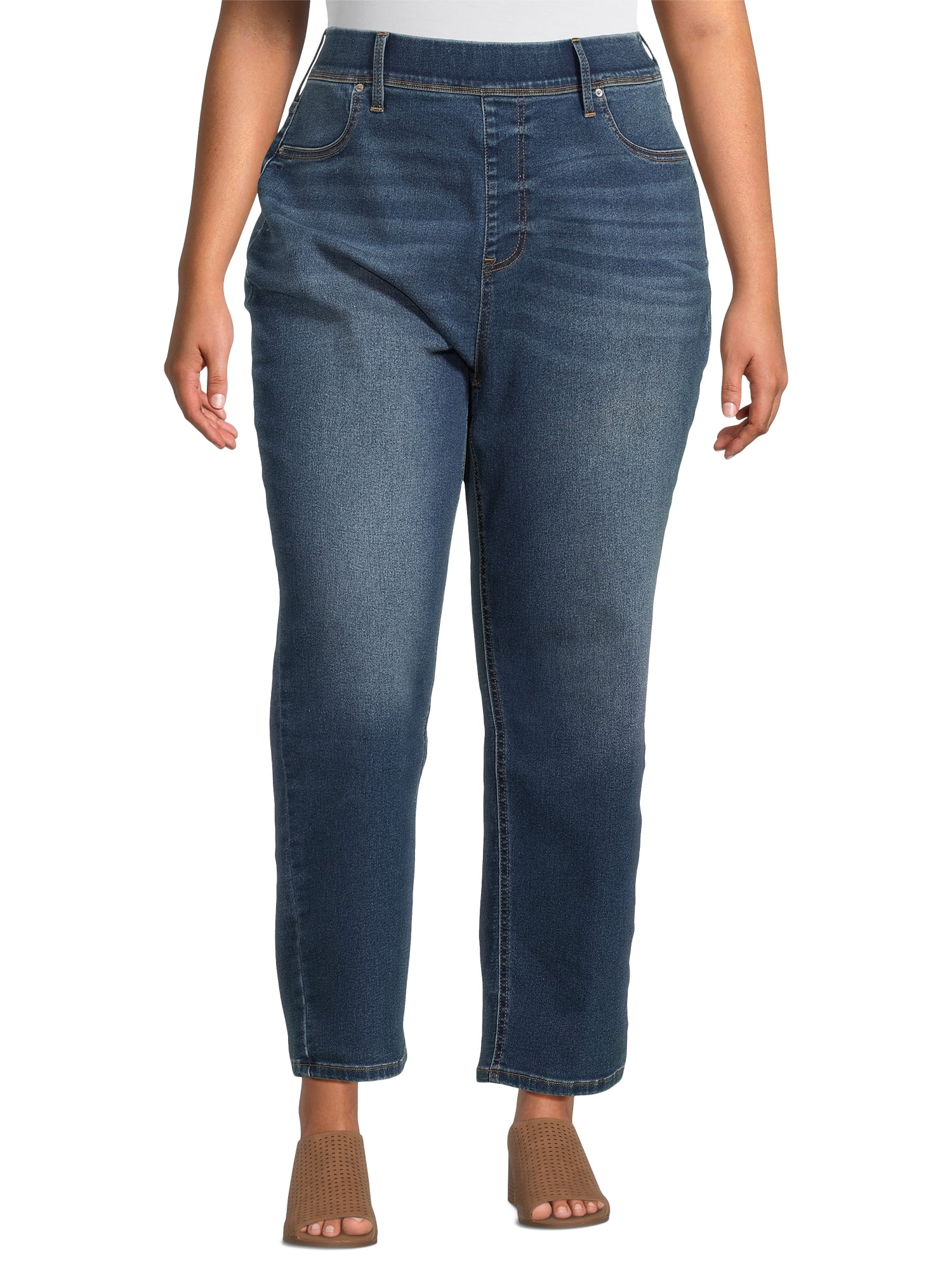 Just My Size Women's Plus 4-Pocket Stretch Bootcut Jeans