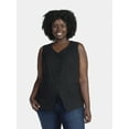 thumbnail image 1 of Terra & Sky Women's Plus Tailored Vest, Sizes 0X-5X, 1 of 5