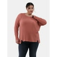 thumbnail image 1 of Terra & Sky Women’s Plus Thermal Tunic Top, Sizes 0X-4X, 1 of 5