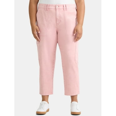 Terra & Sky Women's Plus Utility Pants, 26'' Inseam, Sizes 14W-22W