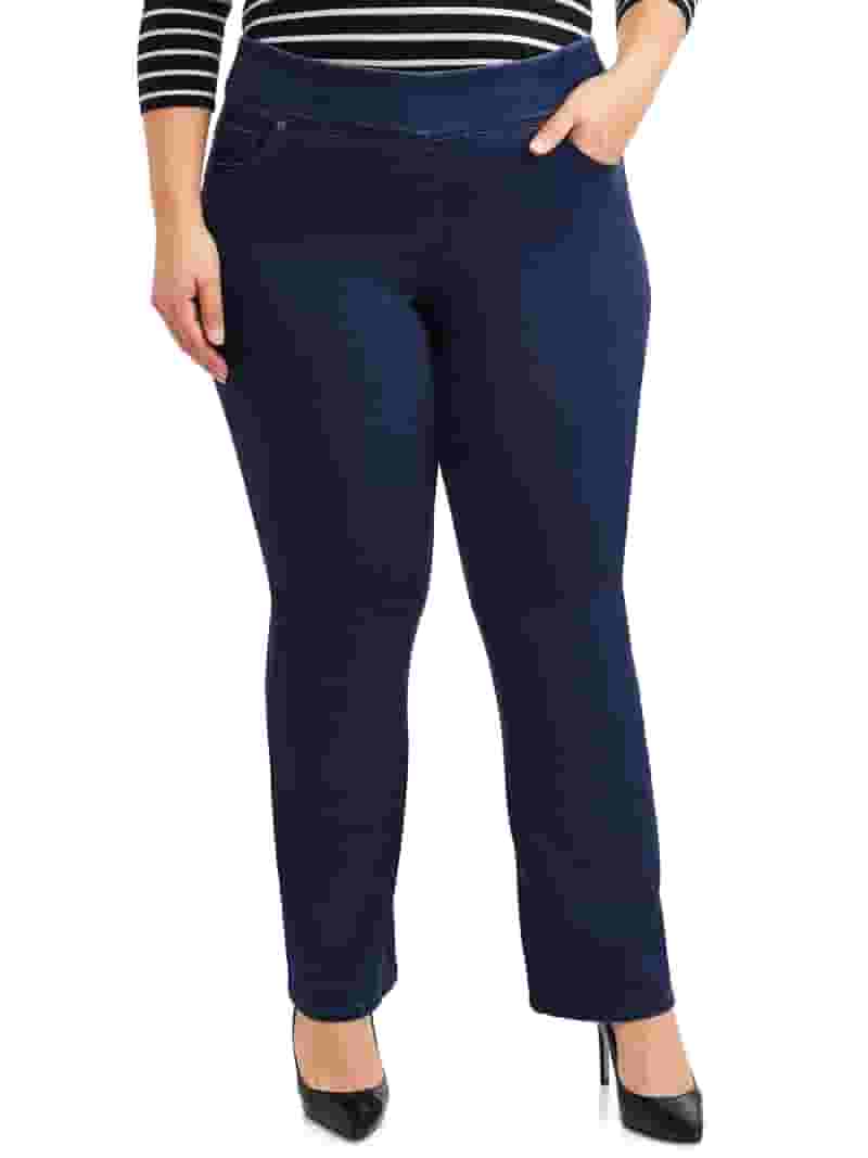 Terra Sky Plus Size Bootcut Jeans Tummy Control1