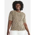 thumbnail image 1 of Terra & Sky Women's Plus Printed Sweater, Sizes 0X-5X, 1 of 5