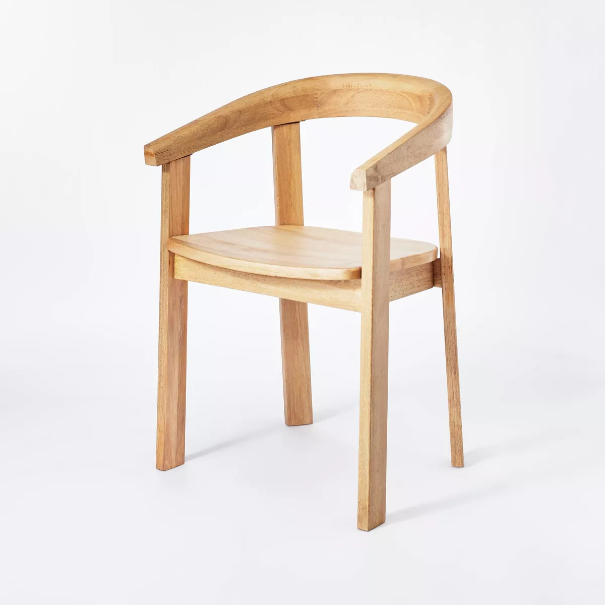 Terra Solid Wood Curved Back Dining Chair - Walmart.com