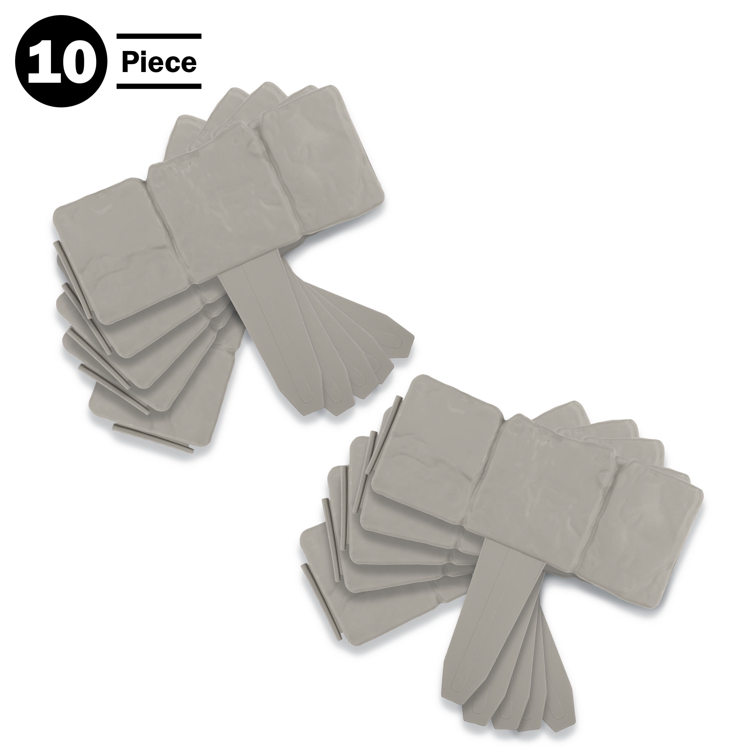 Putty Faux Cobblestone 10-Piece Flower Bed Border Set