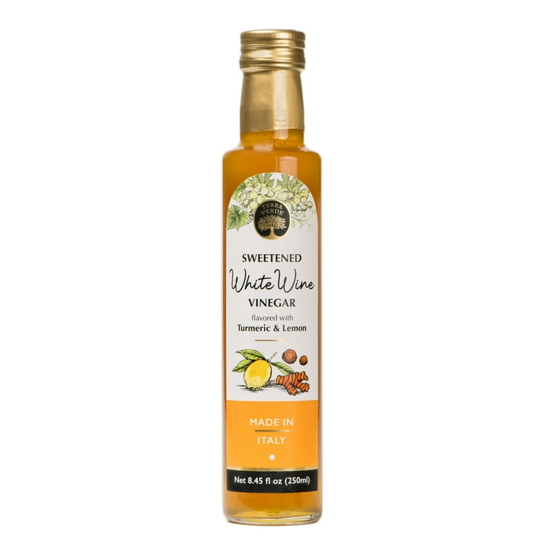 Terra Verde Sweetened White Wine Vinegar w/Turmeric & Lemon 8.45