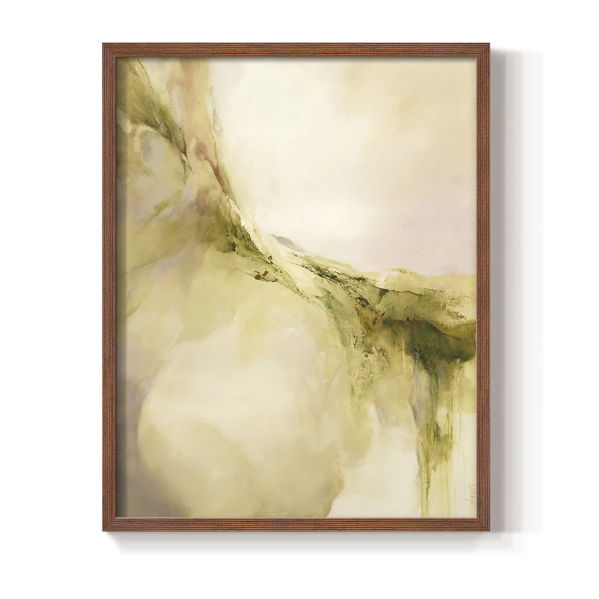 Terra Viridi in Paper Solid Wood 8 x 10 Framed Print