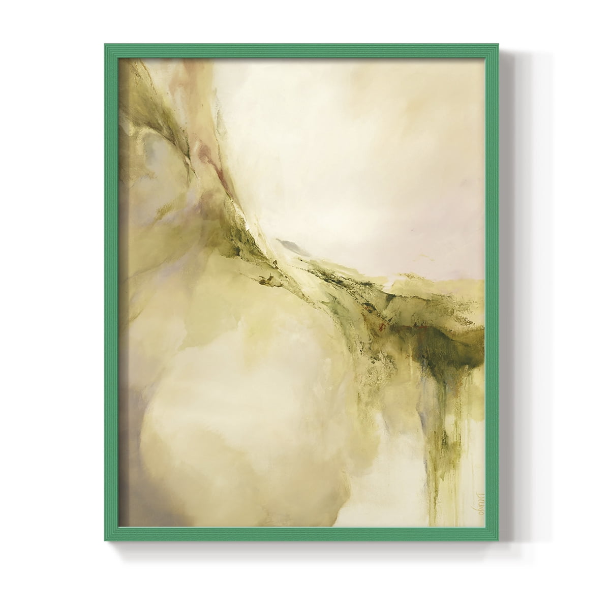 Terra Viridi in Paper Solid Wood 8 x 10 Framed Print