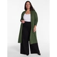 thumbnail image 1 of Terra and Sky Women's Plus Core Duster Cardigan with Long Sleeves, Lightweight,Sizes 0X-5X, 1 of 4