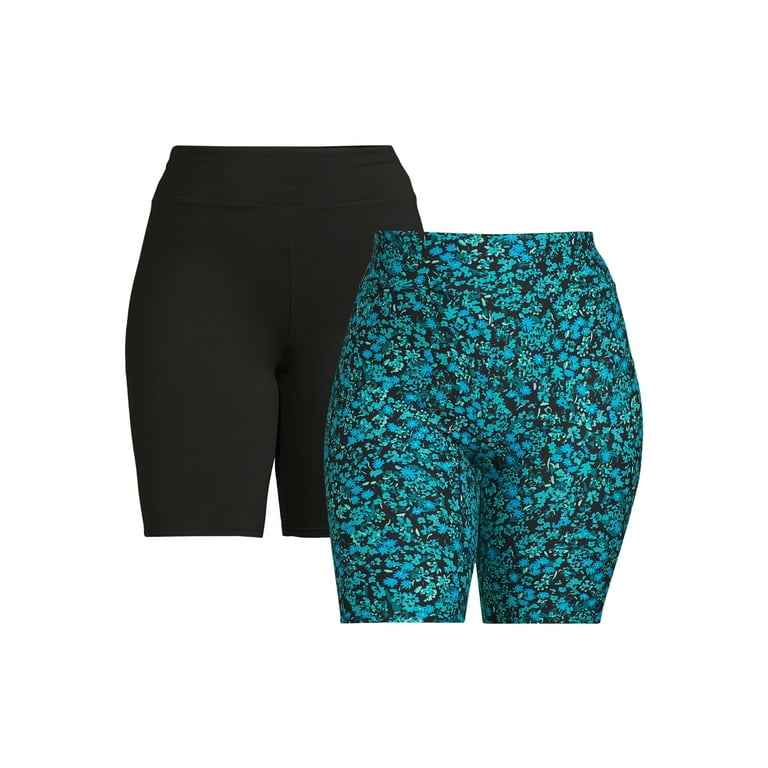 Terra and Sky Women s Plus Size Bike Shorts 2 Pack Sizes 1X 4X