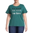 thumbnail image 1 of Terra and Sky Women's Plus Size Graphic T-Shirt with Short Sleeves, 1 of 5