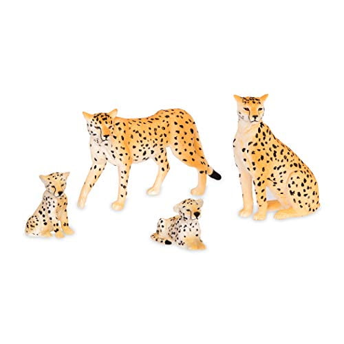 発掘 - 新登場ブランド Terra Action pcs 4 Family, Cheetah Miniature Battat by 絵画