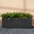 thumbnail image 1 of TerraDeco 42 Inch Rectangular Concrete Planter（42Lx14Wx15H，58 Pounds）,Durable All-Weather Use with Drainage Holes,Large Rectangular Planter  for Outdoor Indoor Plants, 1 of 5