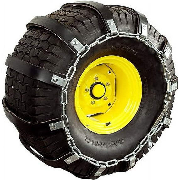 TerraGrips Tire Chains LP39857 22x9.5-12 20x10-8 Carlisle Turf Saver/Master for Lawn Tractor