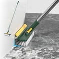 thumbnail image 1 of LuxeLiving 2-in-1 Floor Scrub Brush with Squeegee - Right Angle Stiff Bristles, 180° Rotating Head - Scraper & Brush Combo for Grout, Tiles & Corners - Ergonomic Handle, Detachable & Easy Storage, 1 of 10