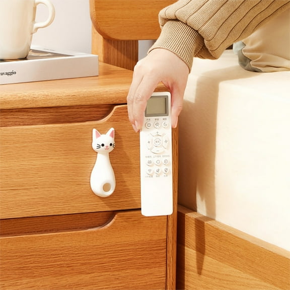 TerraHaven Magnetic Remote Control Holder - Self-Adhesive No-Drill Wall Mount Organizer with Rust-Proof Coating - Portable Storage for Remotes, Keys & Small Accessories in Home & Office