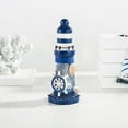 thumbnail image 1 of TerraHaven Sea Wind Wooden Mini Lighthouses Ornament, Unique Nautical Design, Home Office Decor, Durable Easy Display, Thoughtful Gift, 1 of 9