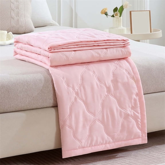 Skin-friendly Washed Cotton Summer Quilt - Breathable, Lightweight, Cooling Comforter for Hot Sleepers, All-Season Use