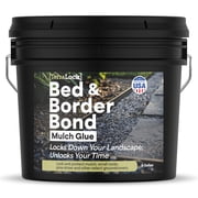 TerraLock Bed and Border Bond For Landscaping, 5 Gallon Rock Glue. Easy Spray, Easy Hold. Perfect for Mulch, Pea Gravel Large & Small, Rock, Straw and Stone, Pega Para Piedras de Jardin