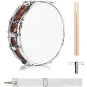 TerraOutfit 13" x 3.5" Snare Drum Kit with a Pair of Drumsticks, Tiger Stripe