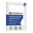 thumbnail image 1 of TerraSlate Premium Waterproof Paper, 5 MIL 8.5” x 11”, Laser Printer & Copy Machine Compatible, Durable & Rain/Weather-Proof Copy Paper, White Paper (100 Sheets), 1 of 6