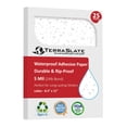 thumbnail image 1 of TerraSlate Waterproof Sticker Paper | 5 Mil Permanent Adhesive Labels | Printable Sticker Paper for Laser Printer, Copy Machine & Digital Press (Letter - 8.5" x 11", 25 Sheets), 1 of 5