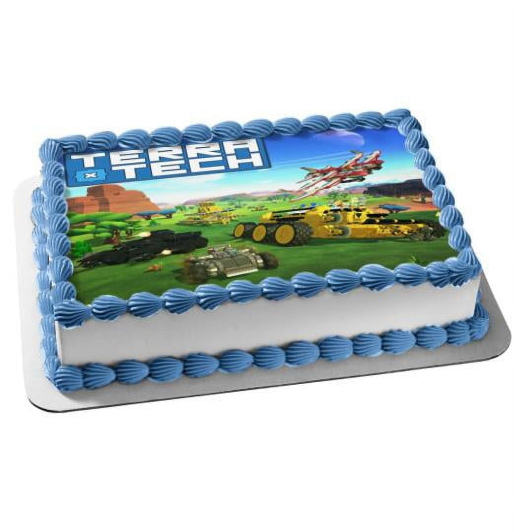 TerraTech Crafting Survival Video Game Cover Edible Cake Topper ...