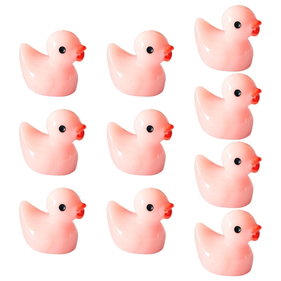 TerraVbie Figurine Duck Pink Miniature Home Accent for Home Decor