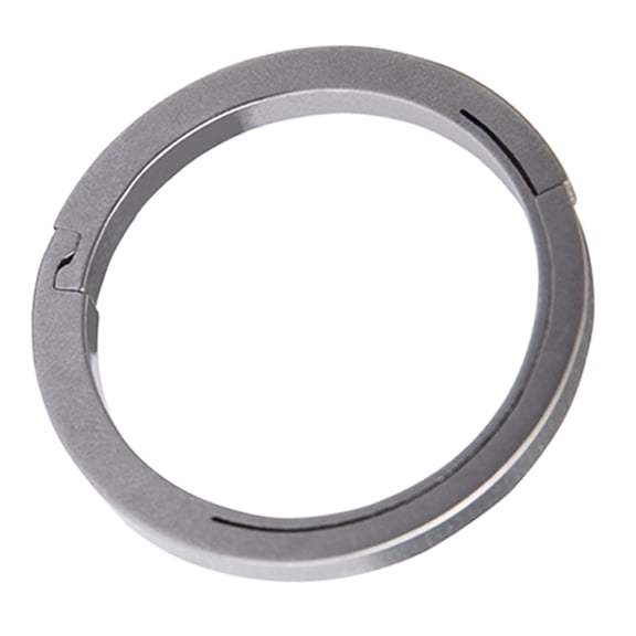 TerraVbie Heavy Duty Round Split Rings Titanium Key Rings Side-Pushing Key Chain Rings