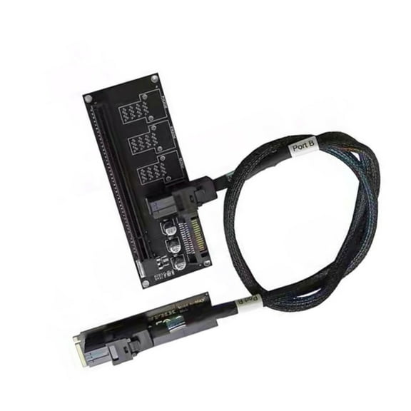 TerraVbie PCIe Riser Cable High-Speed Data Sync for SSD and Desktop PC Upgrades