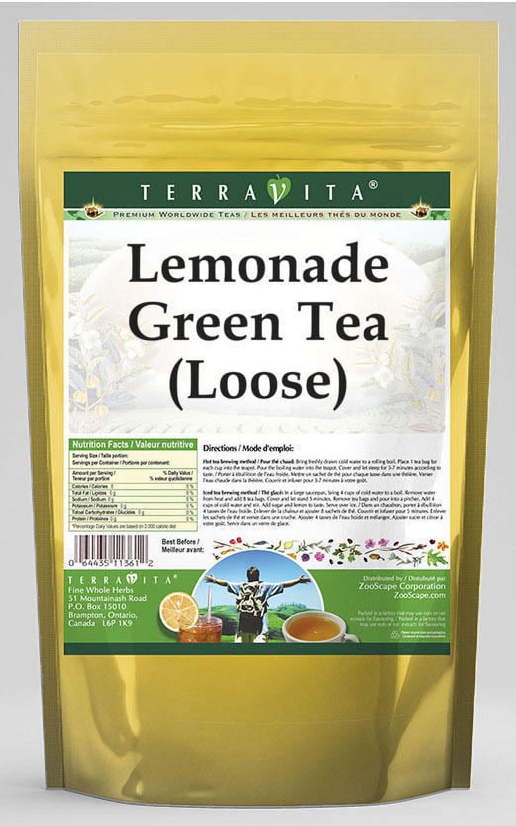 TerraVita Lemonade Green Tea, (Lemonade,Loose Leaf Green Tea, 4 oz, 2