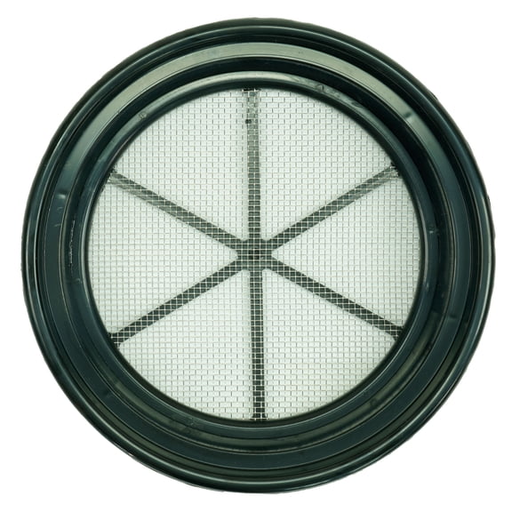 TerraX 13-1/4” Gold Classifier Sifting Pan 1/8 Mesh, Black Plastic Mesh Prospecting Pan, Durable Gold Panning Tool, Made in USA