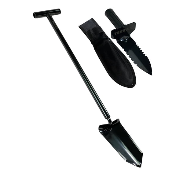 TerraX Heavy Duty 34" inch Shovel and Serrated Hand Digger