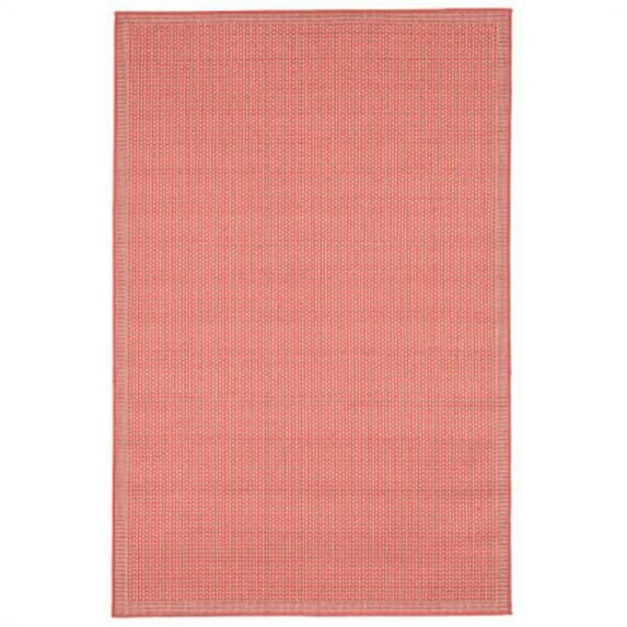 Terrace 1762-27 Wilton Woven Texture Oriental Rug, Orange - 4 ft. 10 in. x 7 ft. 6 in.