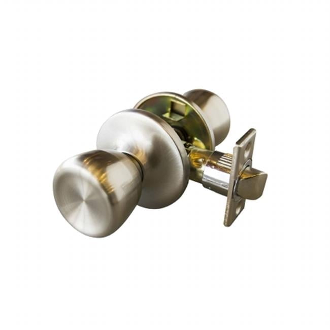 Terrace 6 Way Latch Passage Door Knob, Satin Nickel