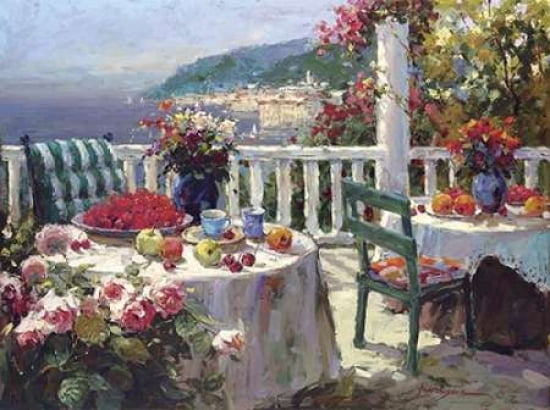 Terrace Brunch Canvas Art - Furtesen (18 x 24)