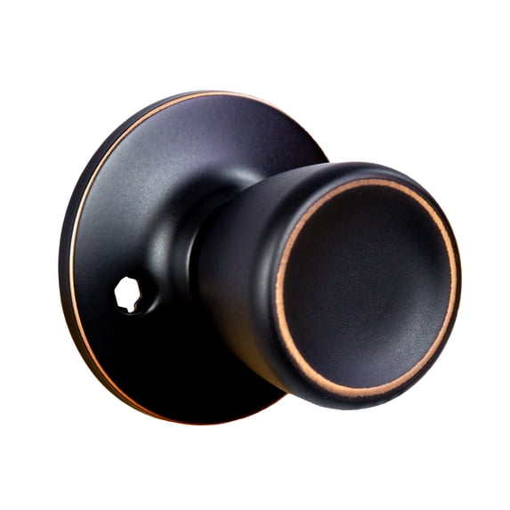 Oil Rubbed Bronze Dummy Door Knob, Closet and French Door, Left or Right Hand