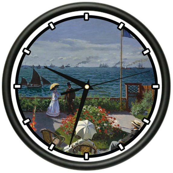 Terrace Sainte Andresse Design Wall Clock | Precision Quartz Movement | Décor For School Class Office Bedroom Decoration