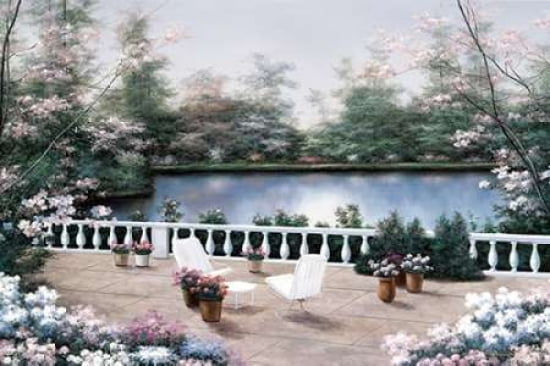 Terrace View Canvas Art - Diane Romanello (12 x 18)