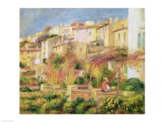 Terrace in Cagnes 1905 Canvas Art - Pierre-Auguste Renoir (24 x 18)