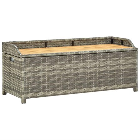 Terrace storage bench Grey