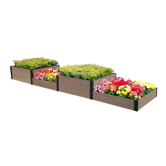 Terraced Quadruple Garden Bed