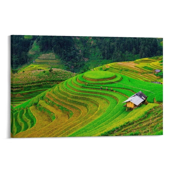 Terracing Poster 1 Wall Art Poster Gifts Bedroom Prints Home Decor Hanging Picture Canvas Painting Posters 08x12inch(20x30cm)