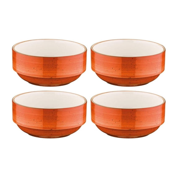 Terracota dia.3" h:1.5" 4 oz. Round Terracotta Porcelain Ramekin (Set of 4)