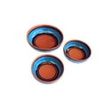 thumbnail image 1 of Terracotta Blue - Festive Set - Hand Painted From Spain, 1 of 6