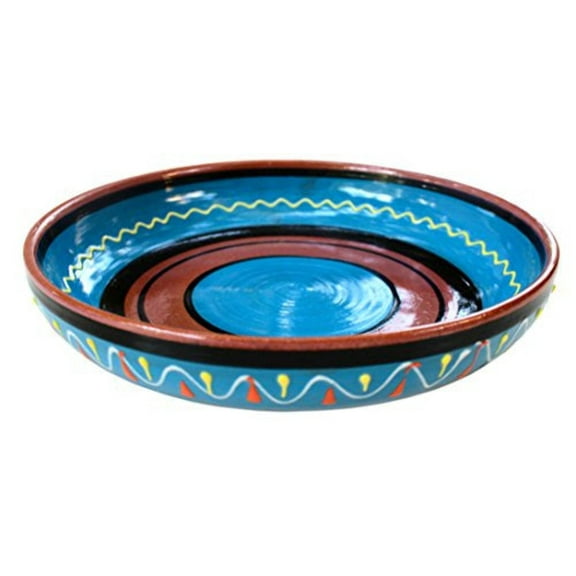 Terracotta Blue, Serving Dish - Hand Painted From Spain