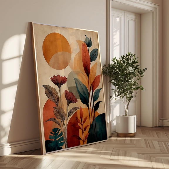 Terracotta Boho Poster Museumquality Wall Art, Poster Only