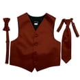 thumbnail image 1 of Terracotta Boys Satin Vest Spencer J - Boys 5-6, 1 of 6