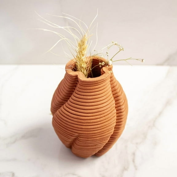 Terracotta Brown and Twisted Vase Vol 1